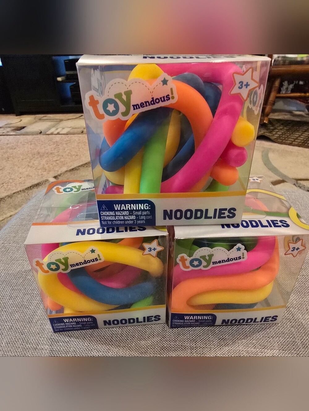 Toy Mendous Noodlies Sensory Twist Toy, 3 Available , Price Is For 1.